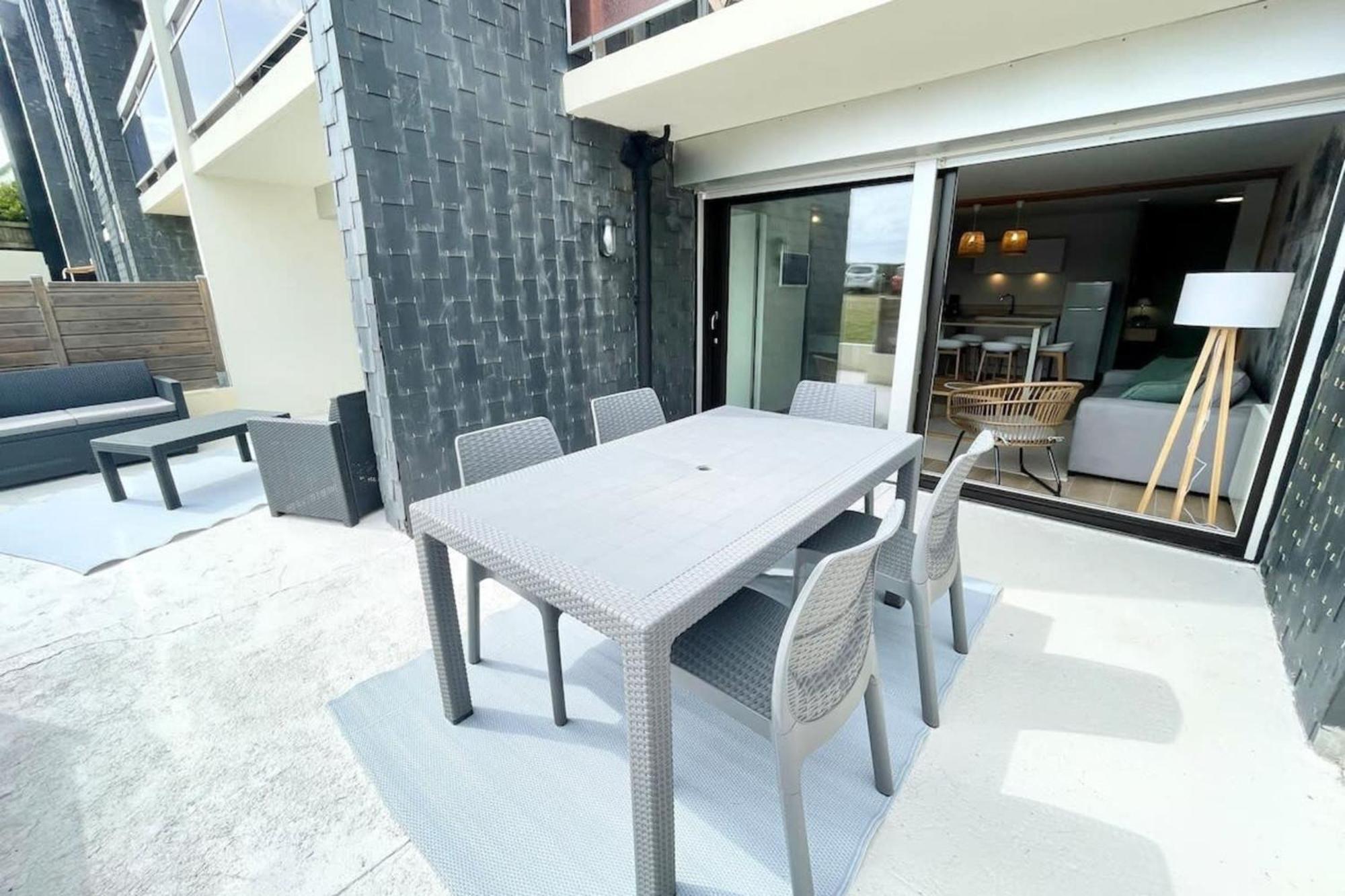 T3 Neuf Archi Cocooning Terrasse Face A La Mer Ploemeur Dış mekan fotoğraf