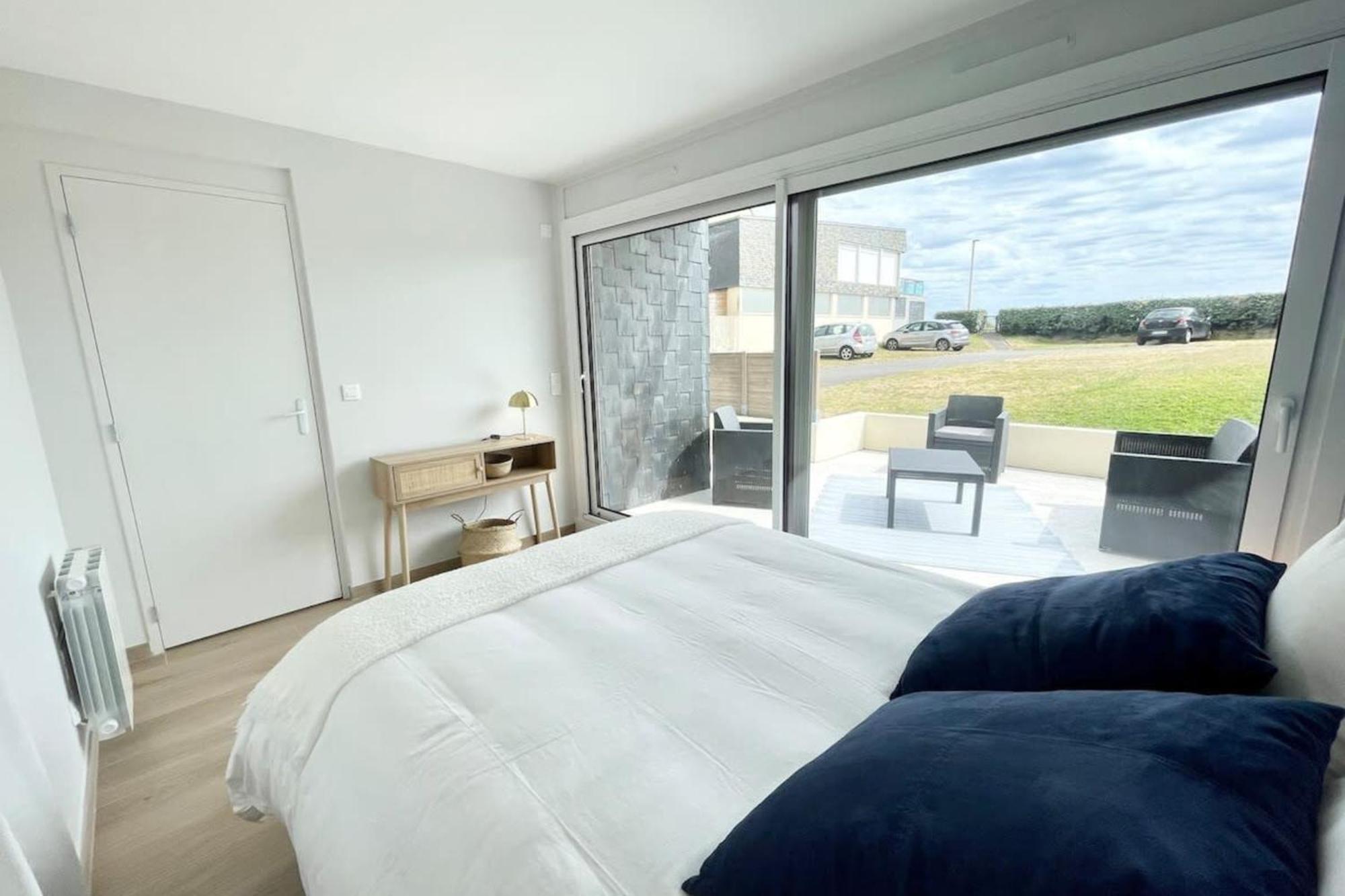 T3 Neuf Archi Cocooning Terrasse Face A La Mer Ploemeur Dış mekan fotoğraf