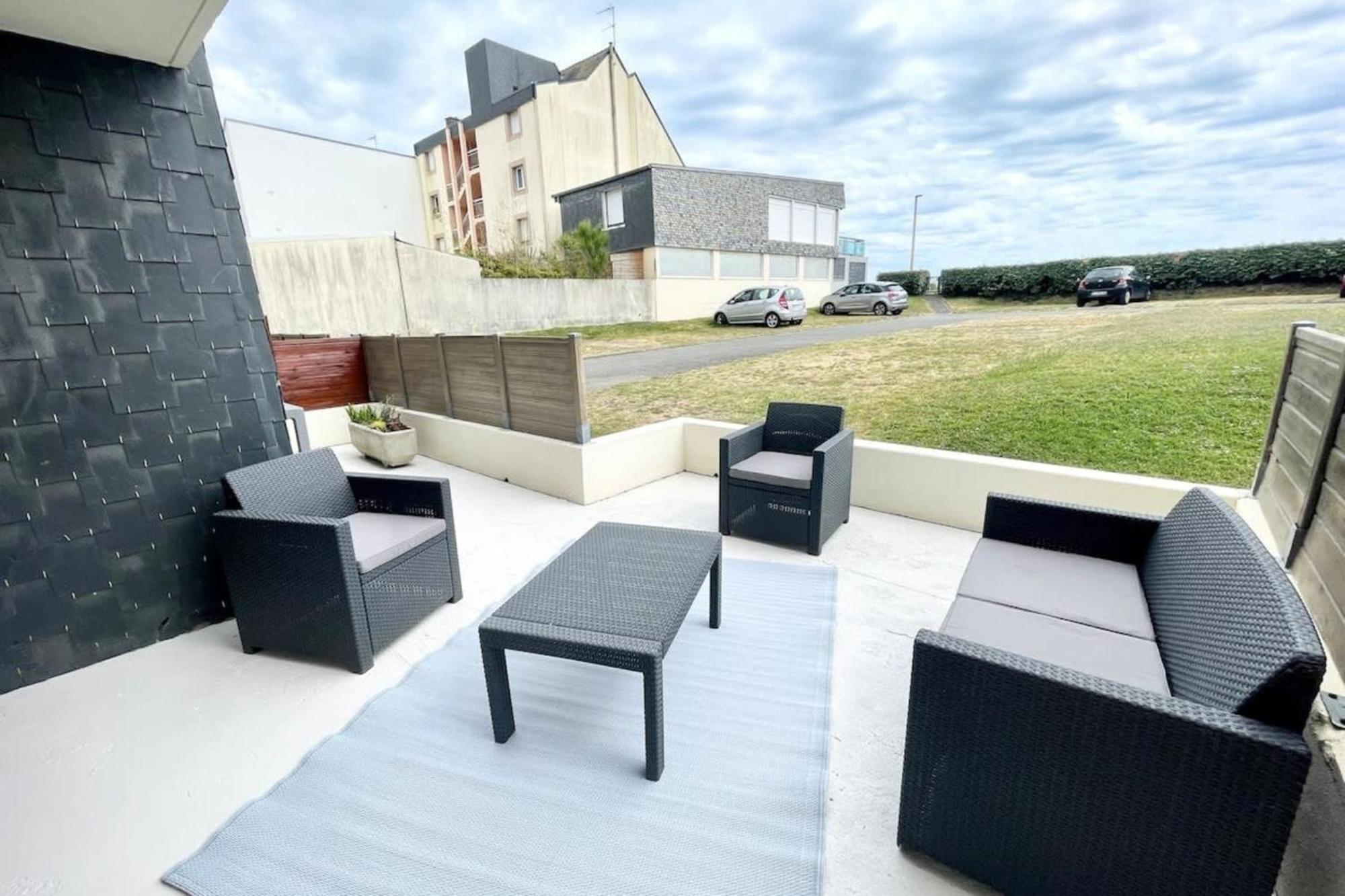 T3 Neuf Archi Cocooning Terrasse Face A La Mer Ploemeur Dış mekan fotoğraf