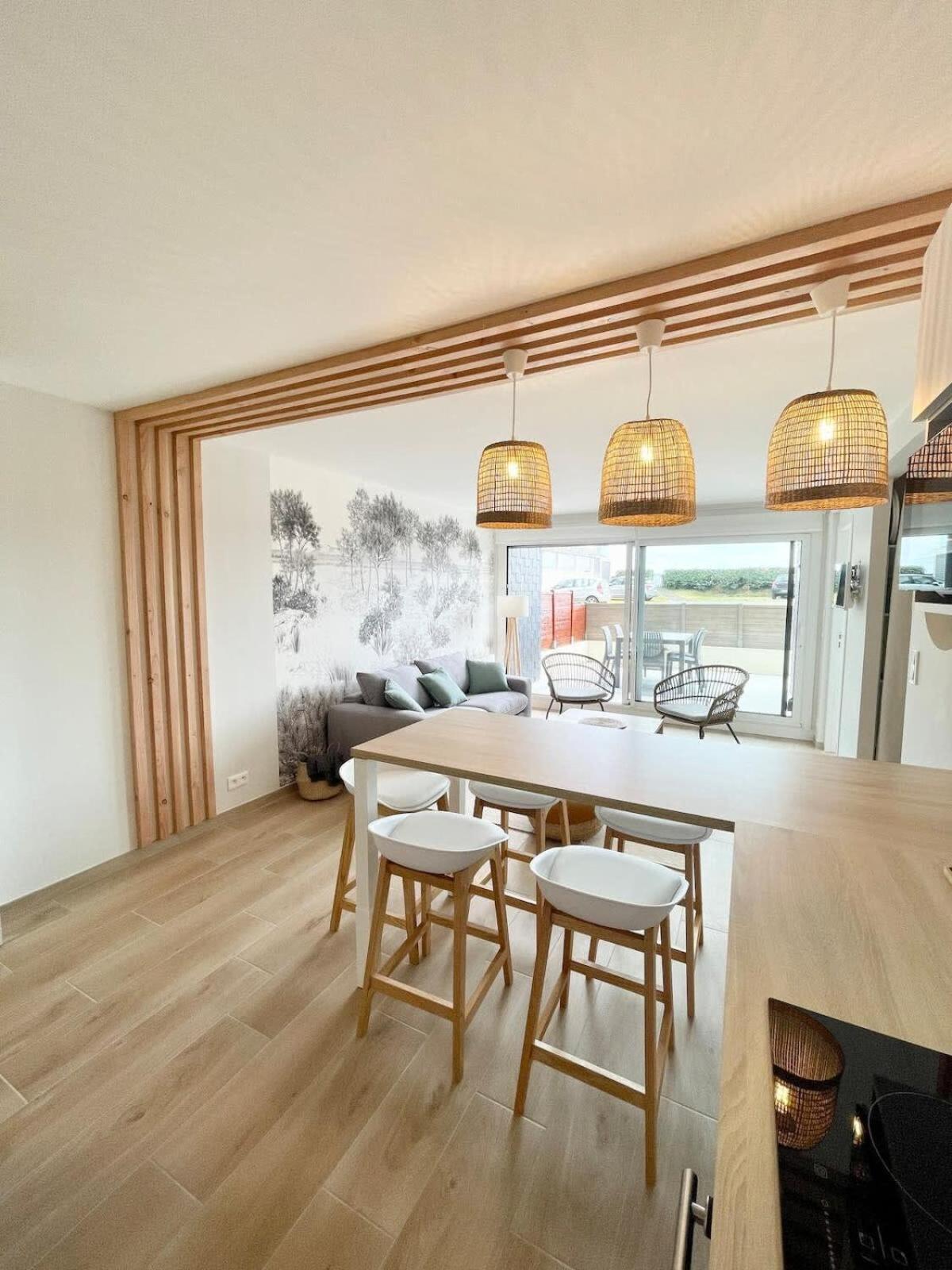 T3 Neuf Archi Cocooning Terrasse Face A La Mer Ploemeur Dış mekan fotoğraf