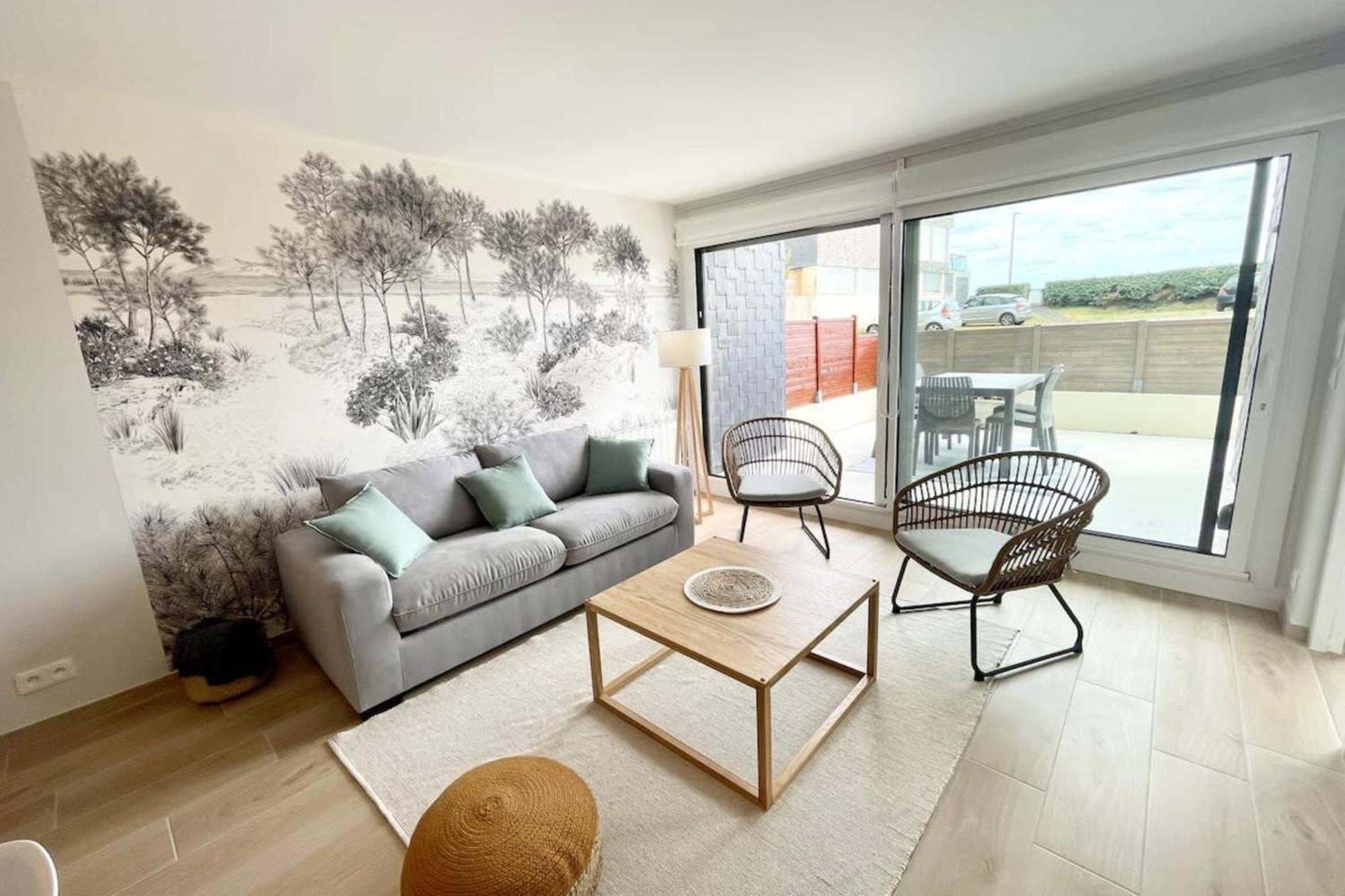 T3 Neuf Archi Cocooning Terrasse Face A La Mer Ploemeur Dış mekan fotoğraf
