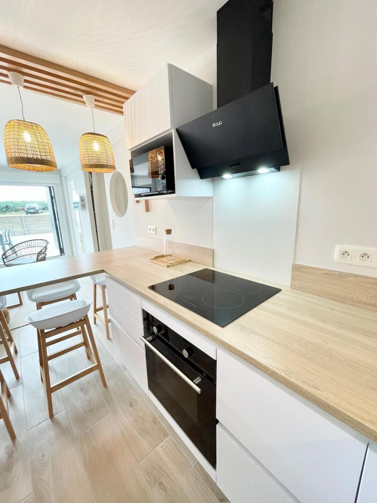 T3 Neuf Archi Cocooning Terrasse Face A La Mer Ploemeur Dış mekan fotoğraf